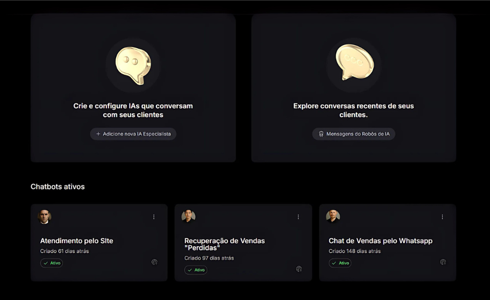 Crie seus Assistentes e Agentes IA