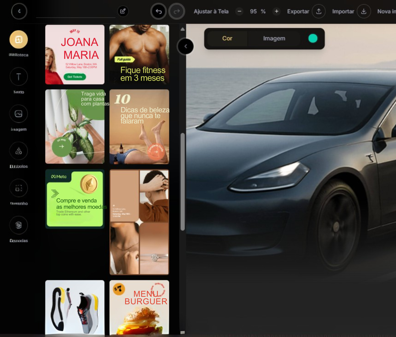 Editor Visual com IA